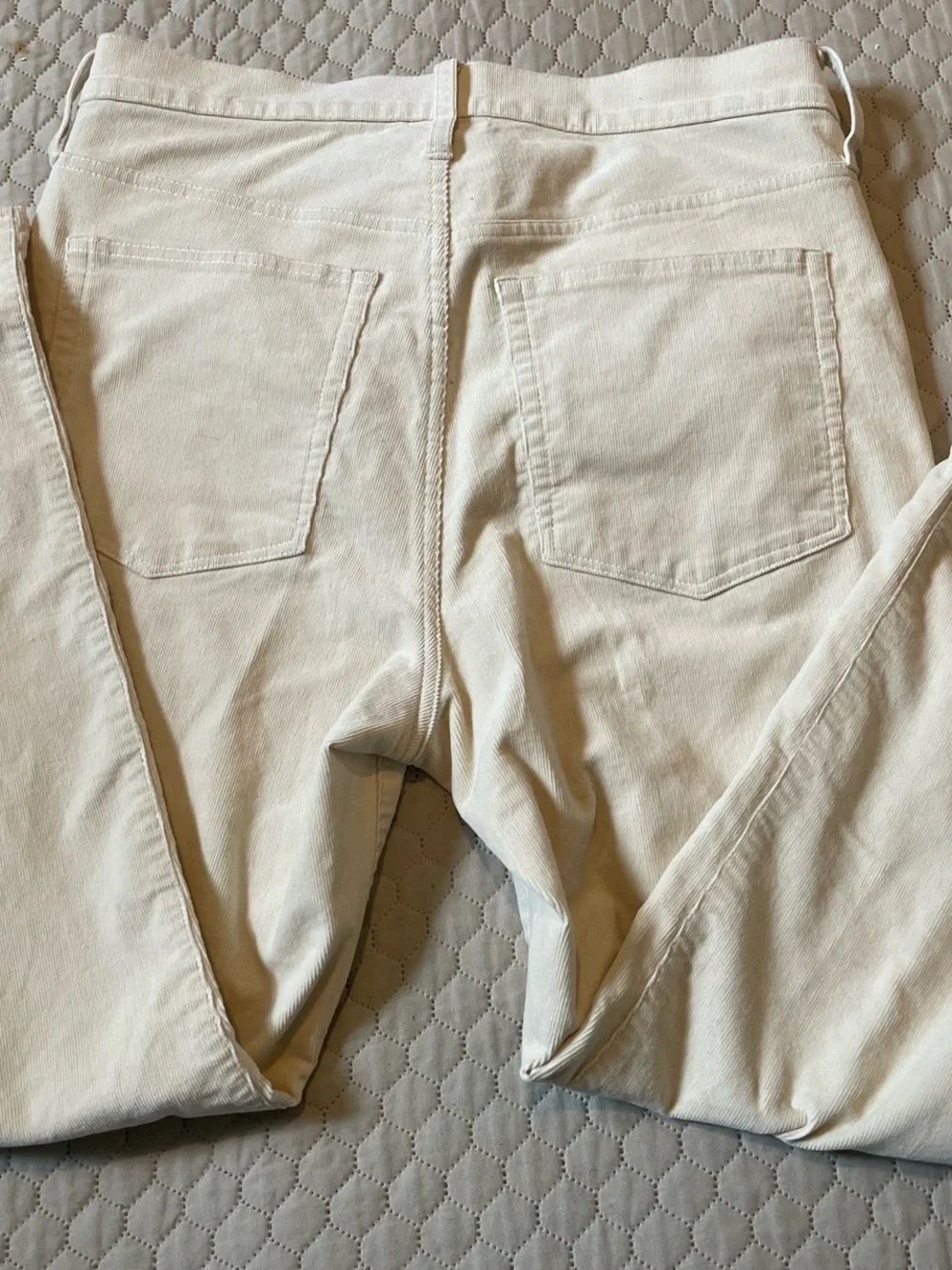 J. Crew Cream Straight-Leg Pants
